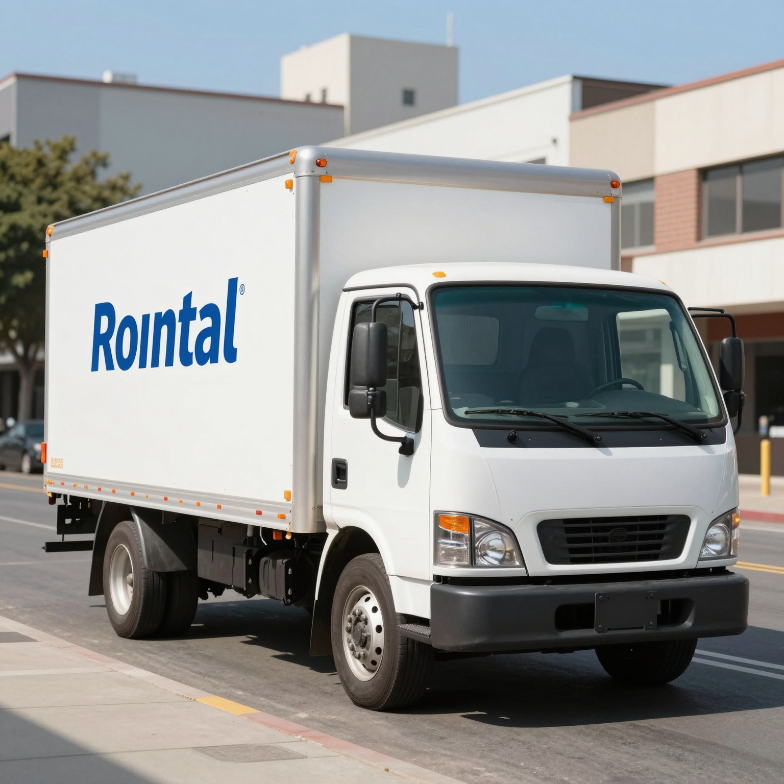 Visual representation of a rental truck