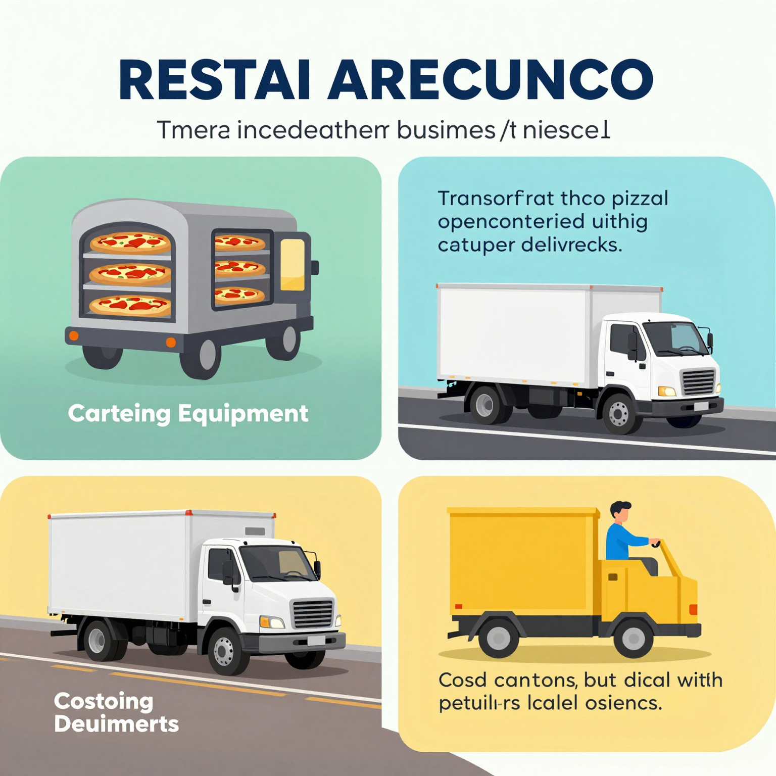 Infographic of Common Business Scenarios for Rental Truck Use