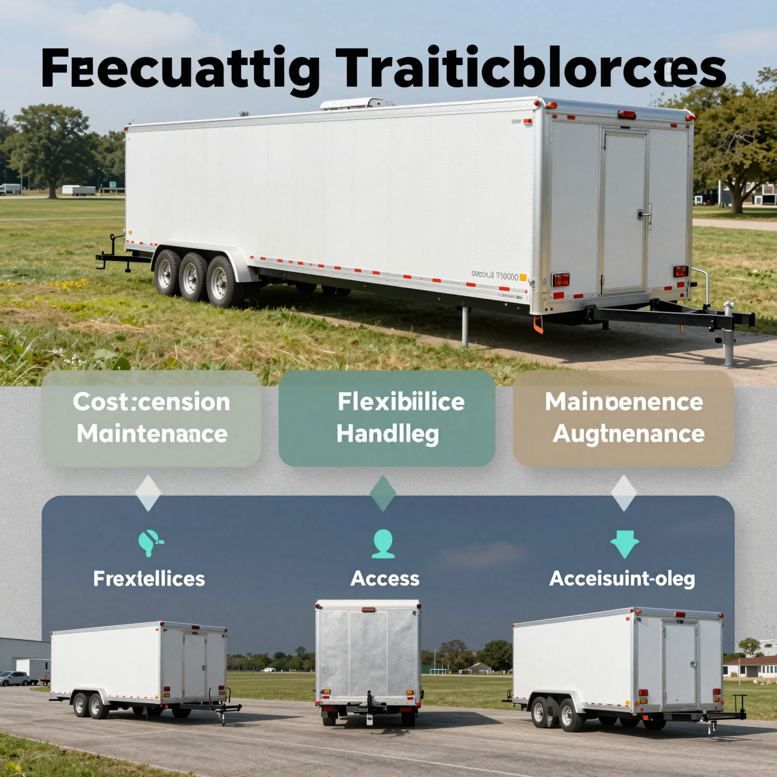 Infographic showcasing the benefits of renting trailers for business owners