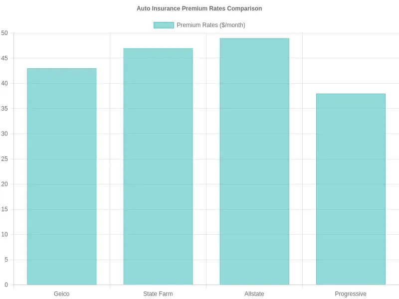 Auto Insurance Premium Rates Comparison